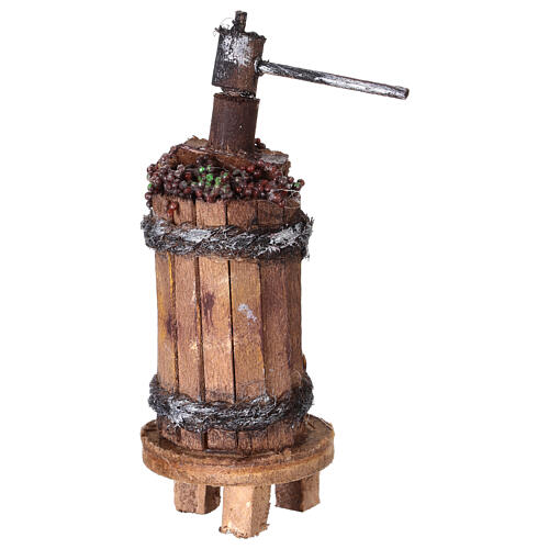 Tłoczka do winogron, 10x4 cm, do neapolitańskiej szopki, 12-14 cm 1