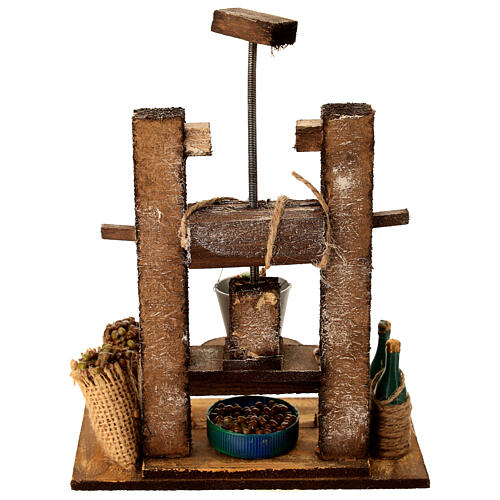 Olive press for 10-12 cm Neapolitan Nativity Scene, 20x15x8 cm 4