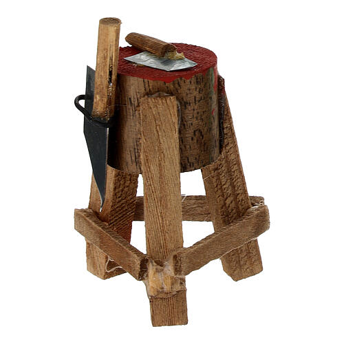 Stanowisko rzeźnika 5 cm do szopki neapolitańskiej 8 cm 2