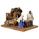 Natività in movimento 15x15x25 cm presepe napoletano 12 cm s3