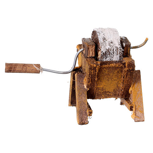 Mühlstein, Krippenzubehör, neapolitanische Krippe, für 6–8 cm Krippe – 7 × 4 × 5 cm 4