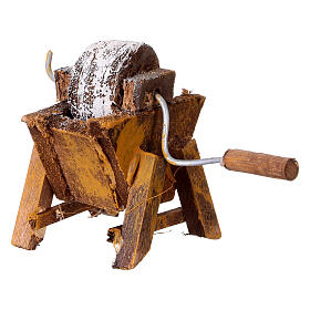 Stand with grinding mill, 7x4x5 cm, for DIY Neapolitan Nativity Scenes of 6-8 cm