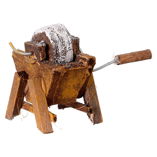 Stand with grinding mill, 7x4x5 cm, for DIY Neapolitan Nativity Scenes of 6-8 cm 2