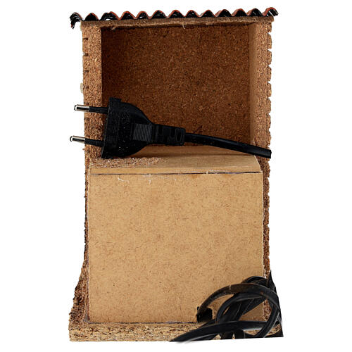 Kobieta z miotłą w ruchu, 20x10x20 cm, do szopki neapolitańskiej, 12 cm 4