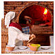 Pizzaiolo movimento 10 cm presepe napoletano 15x15x20 cm s4
