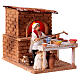 Pizza chef animated 10 cm Neapolitan nativity scene 15x15x20 cm s5