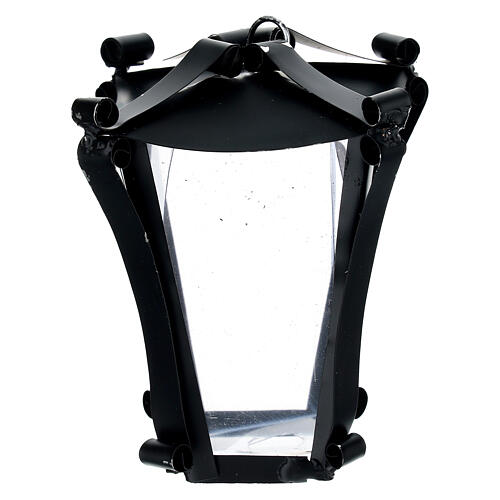 Laterne aus Metall, im neapolitanischen Stil, 8 × 5 cm – Krippenzubehör 1