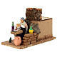 Woman eating with motion for 10 cm Napoletan Nativity Scene, 10x10x20 cm s3