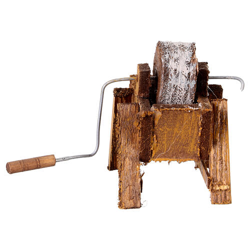 Koło młyńskie 10x6x7 cm, do szopki neapolitańskiej 10-12 cm 4