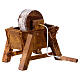 Koło młyńskie 10x6x7 cm, do szopki neapolitańskiej 10-12 cm s1
