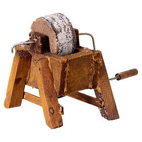 Bancada com mó 10x6x7 cm para Presépio Napolitano 10-12 cm