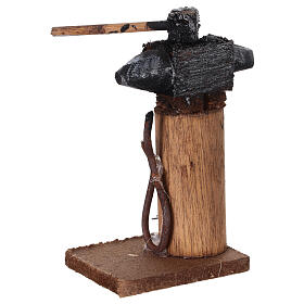 Ceppo 4x3x8 cm con incudine Presepe Napoletano fai da te da 10-12 cm
