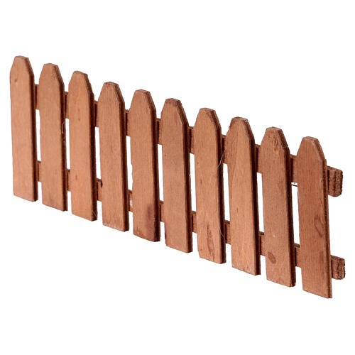 Fence 5x20 cm Neapolitan nativity scene 8-12 cm 2