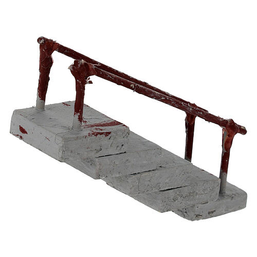 Treppe, gerade, Krippenzubehör, neapolitanische Krippe, für 4 cm Krippe – 5 × 5 × 10 cm 3