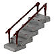 Scala dritta 5x5x10 cm presepe napoletano 4 cm s2