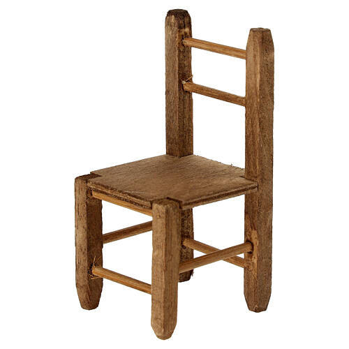 Stuhl, Krippenzubehör, neapolitanische Krippe, für 10–12 cm Krippe – 10 × 5 × 5 cm 2