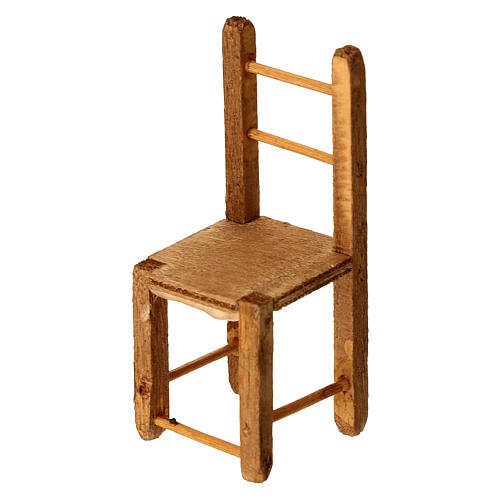 Accesorio silla madera 10 cm belén napolitano 10x5x3 cm 1