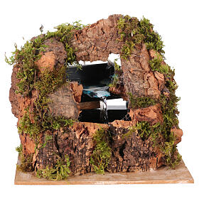 Two-level waterfall for 10-12 cm Neapolitan Nativity Scene, 20x20x15 cm