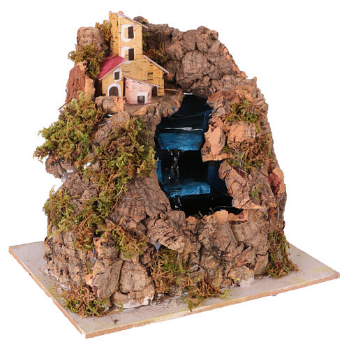 Three-level waterfall, 20x20x15 cm, for 10-12 cm Neapolitan Nativity Scene 4