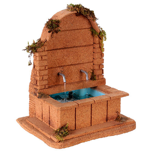 Chute d'eau trois niveaux 20x20x15 cm crèche napolitaine 10-12 cm 9