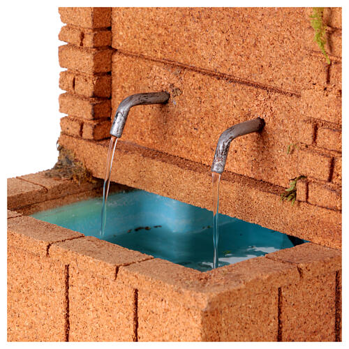 Cascata tre livelli 20x20x15 cm presepe napoletano 10-12 cm 7