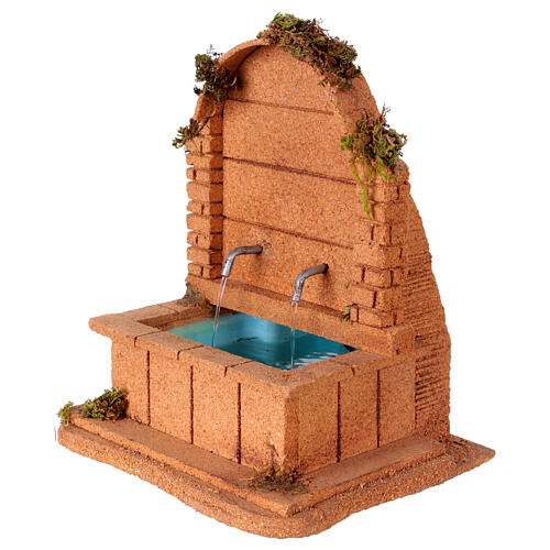 Cascata tre livelli 20x20x15 cm presepe napoletano 10-12 cm 8