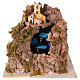 Cascata tre livelli 20x20x15 cm presepe napoletano 10-12 cm s1