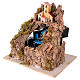 Cascata tre livelli 20x20x15 cm presepe napoletano 10-12 cm s3