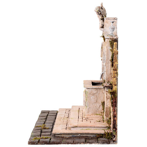 Fontaine avec ange 40x45x30 cm crèche napolitaine 20-25 cm 7