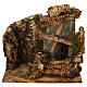 Décor moulin 8 cm crèche napolitaine 15x20x15 cm s1