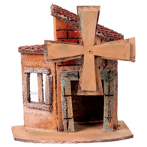 Mulino a vento modelli assortiti 20x15x10 cm presepe napoletano 10 cm 5