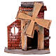 Mulino a vento modelli assortiti 20x15x10 cm presepe napoletano 10 cm s1