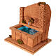 Brunnen-Szenerie aus Holz/Kork – für 10–12-cm-Krippe, neapolitanischer Stil, 20×20×18 cm s2