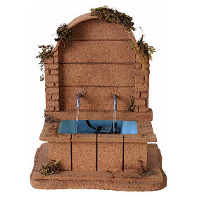 Fuente de corcho 23,5x20x17 cm belén napolitano 10-14 cm