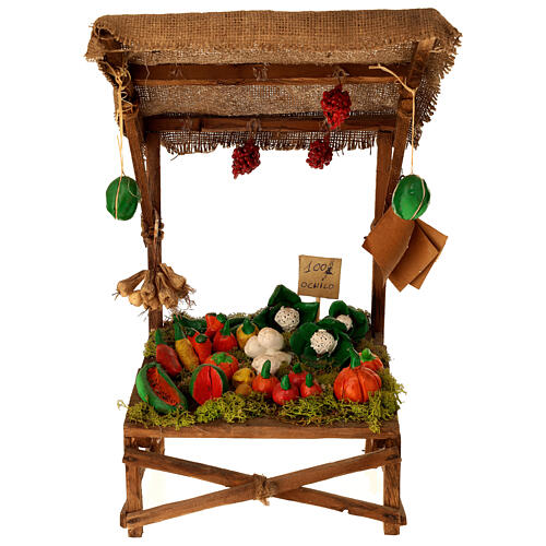 Fruit stand for 20 cm Neapolitan Nativity Scene, 40x20x20 cm 1