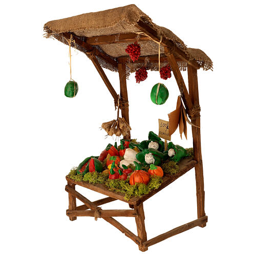 Étal fruits 20 cm pour crèche napolitaine 40x20x20 cm 4