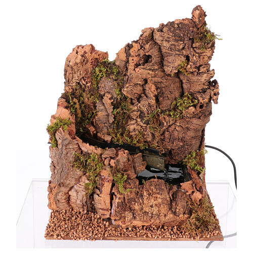 Fluss-Szenerie mit Wasserbewegung – 25 × 20 × 15 cm, geeignet für eine 10–12 cm Krippe 1