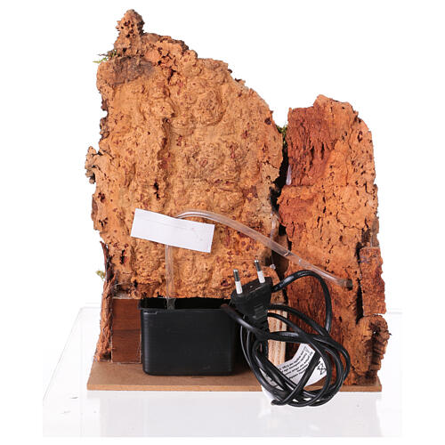 Fluss-Szenerie mit Wasserbewegung – 25 × 20 × 15 cm, geeignet für eine 10–12 cm Krippe 5