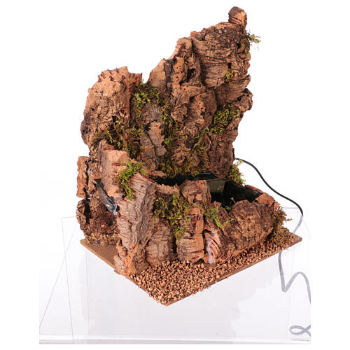 Rzeka z ruchomą wodą do szopki neapolitańskiej, dla figurek 10–12 cm, 27,5×22×16,5 cm 4