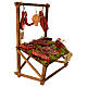 Marktstand mit Fleisch aus Terrakotta, im neapolitanischen Stil, für 24–30 cm Krippe – Krippenzubehör s3