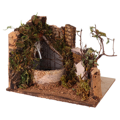 Fontana assortita funzionante 24x20x17 cm presepe Napoletano 8-10 cm 3