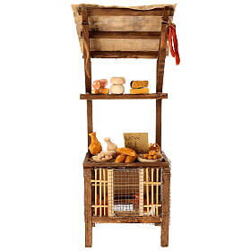 Chicken and hens stall for 20 cm Neapolitan Nativity Scene, 40x15x10 cm