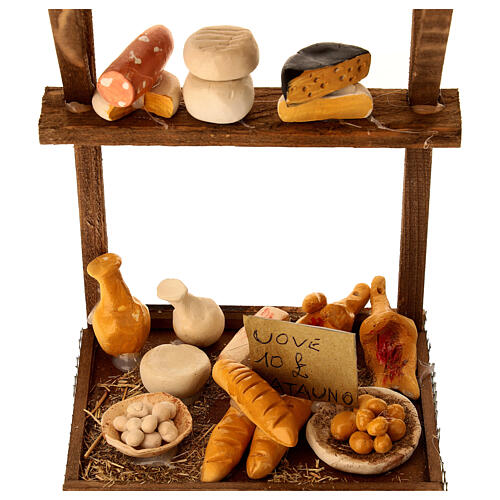 Chicken and hens stall for 20 cm Neapolitan Nativity Scene, 40x15x10 cm 2