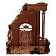 Scenografia tempio a due scale 45x40x40 cm presepe napoletano 12 cm s6