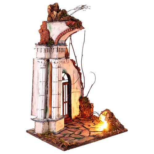 18th century style temple with columns, 60x40x30 cm, for 20-25 cm Nativity Scene 3