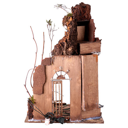 18th century style temple with columns, 60x40x30 cm, for 20-25 cm Nativity Scene 5