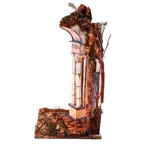 Świątynia styl XVIII w., z kolumnami, 60x40x30 cm, szopka 20-25 cm 4