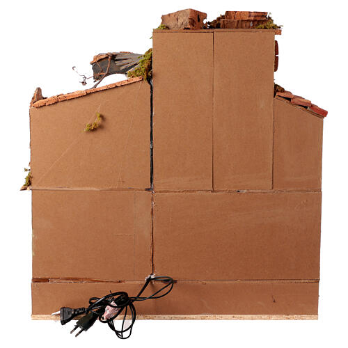 Nativity Scene with fountain, 18th-century style, 50x50x45 cm, for 10-12 cm figurines 8