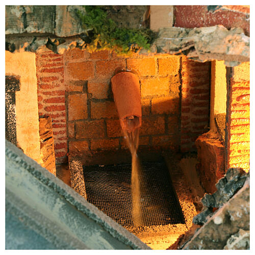 Presépio estilo séc. XVIII fonte 50x50x45 cm presépio napolitano 10-12 cm 2