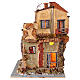 Crèche style XVIIIe îlot mer 55x40x45 cm crèche napolitaine 10-12 cm s11